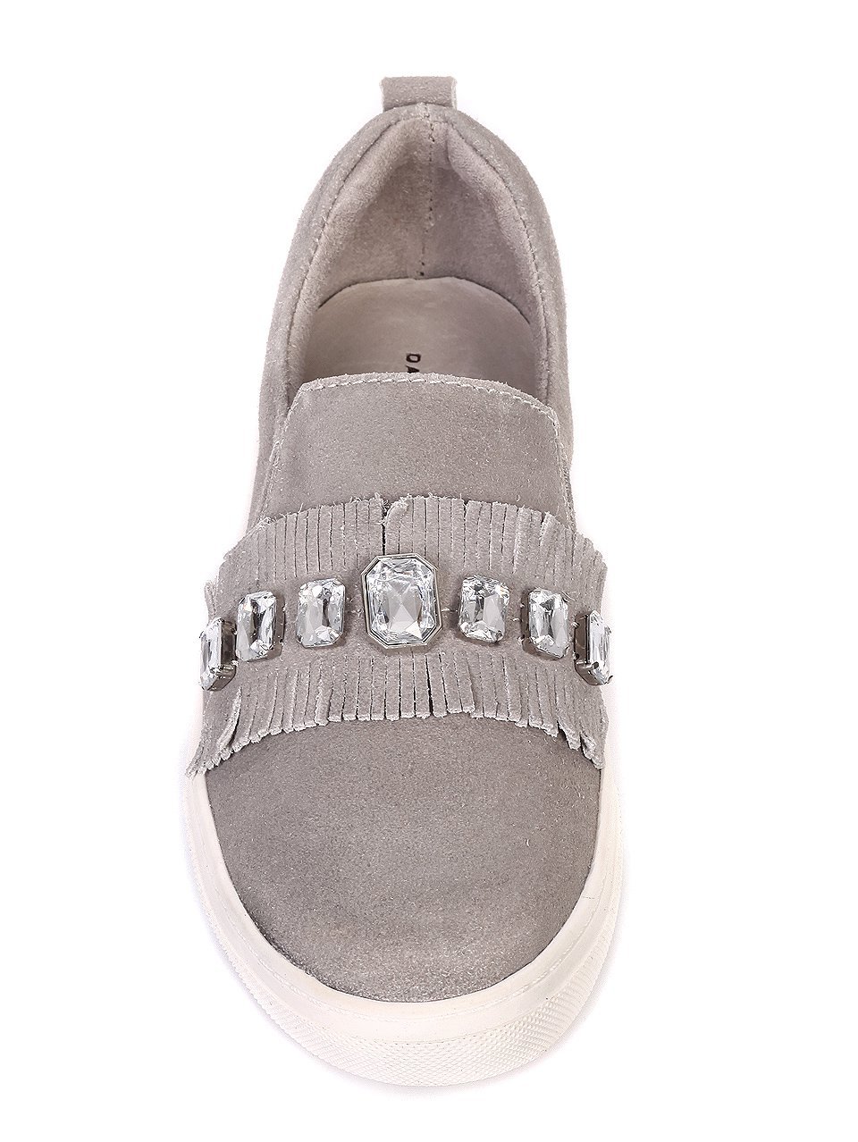 Ежедневни дамски обувки от естествен велур 3I-18248 grey