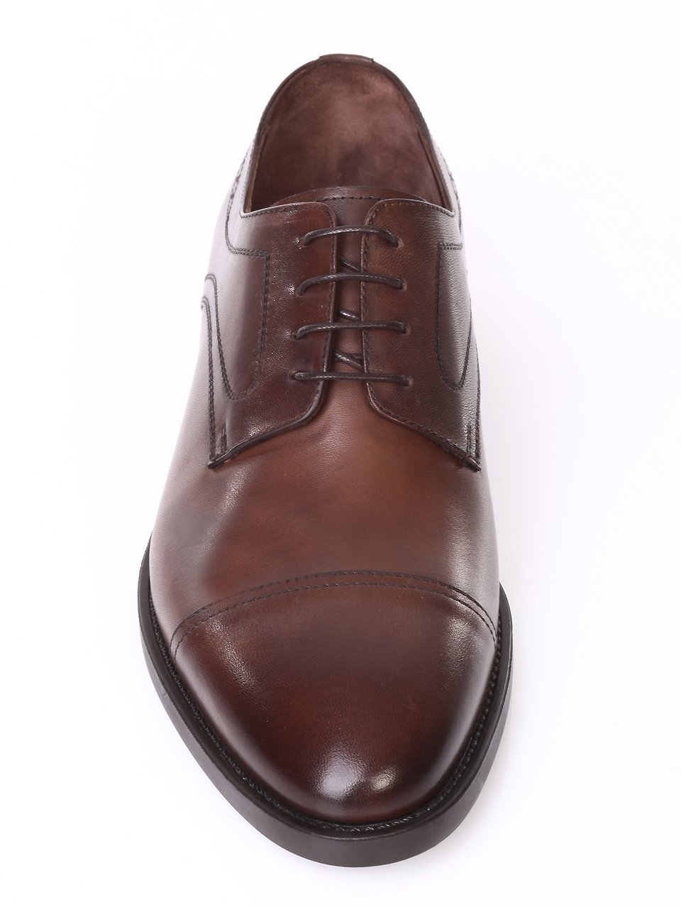 Елегантни мъжки обувки от естествена кожа 7AT-171130 brown