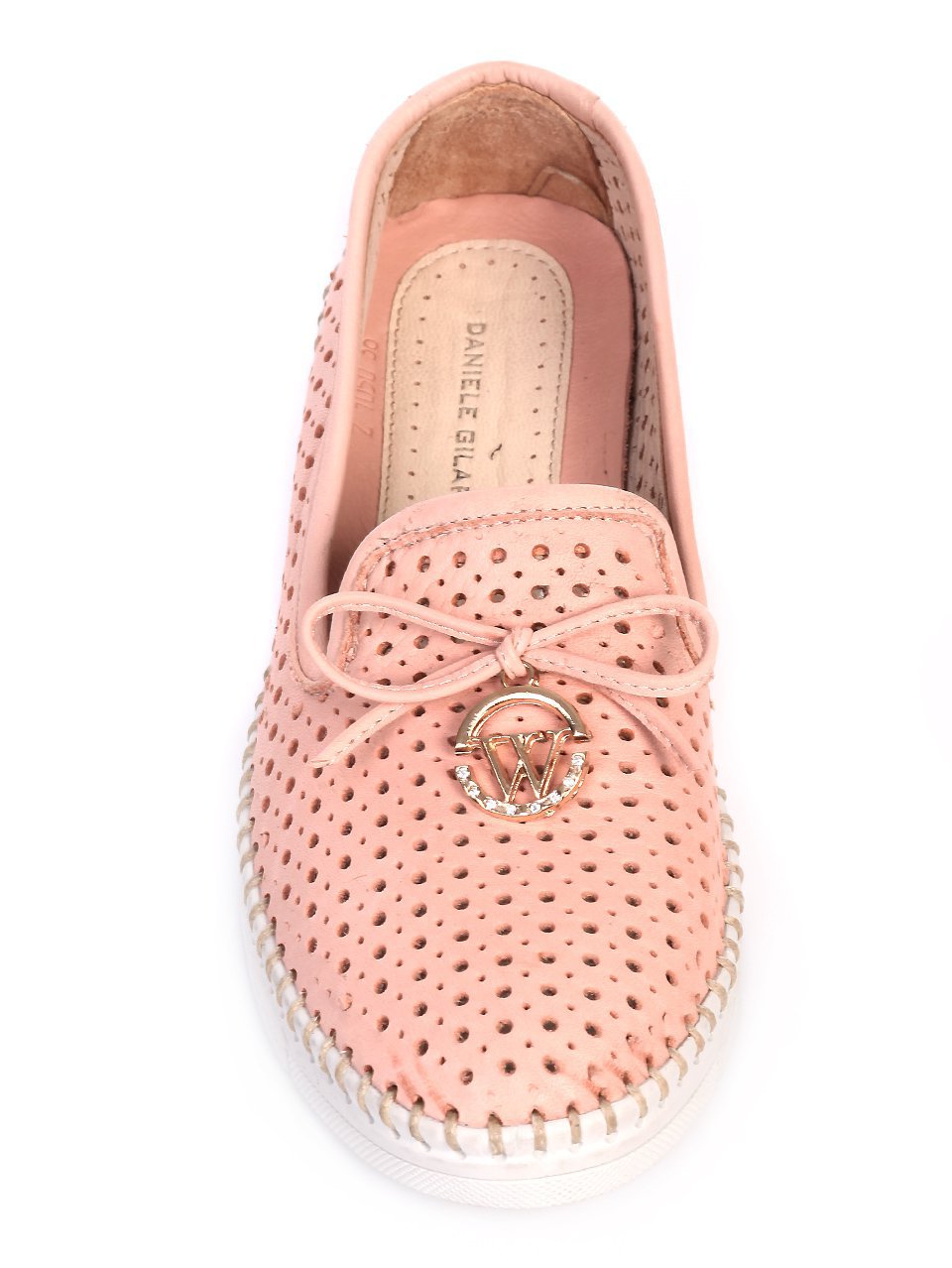 Ежедневни дамски обувки от естествена кожа 3AT-17638 pink