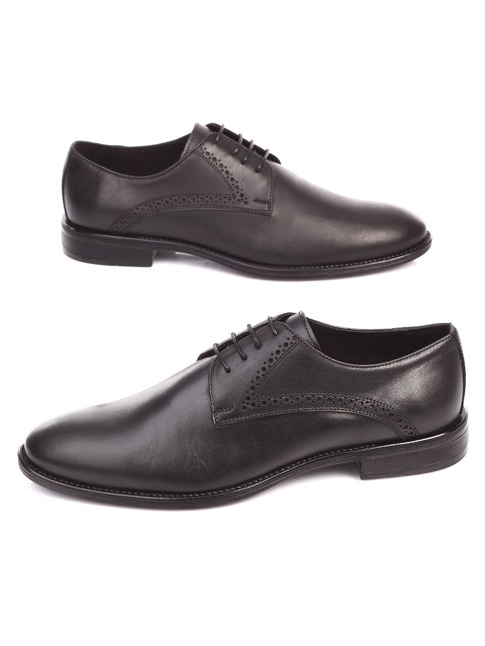 Елегантни мъжки обувки от естествена кожа 7AT-17565 black