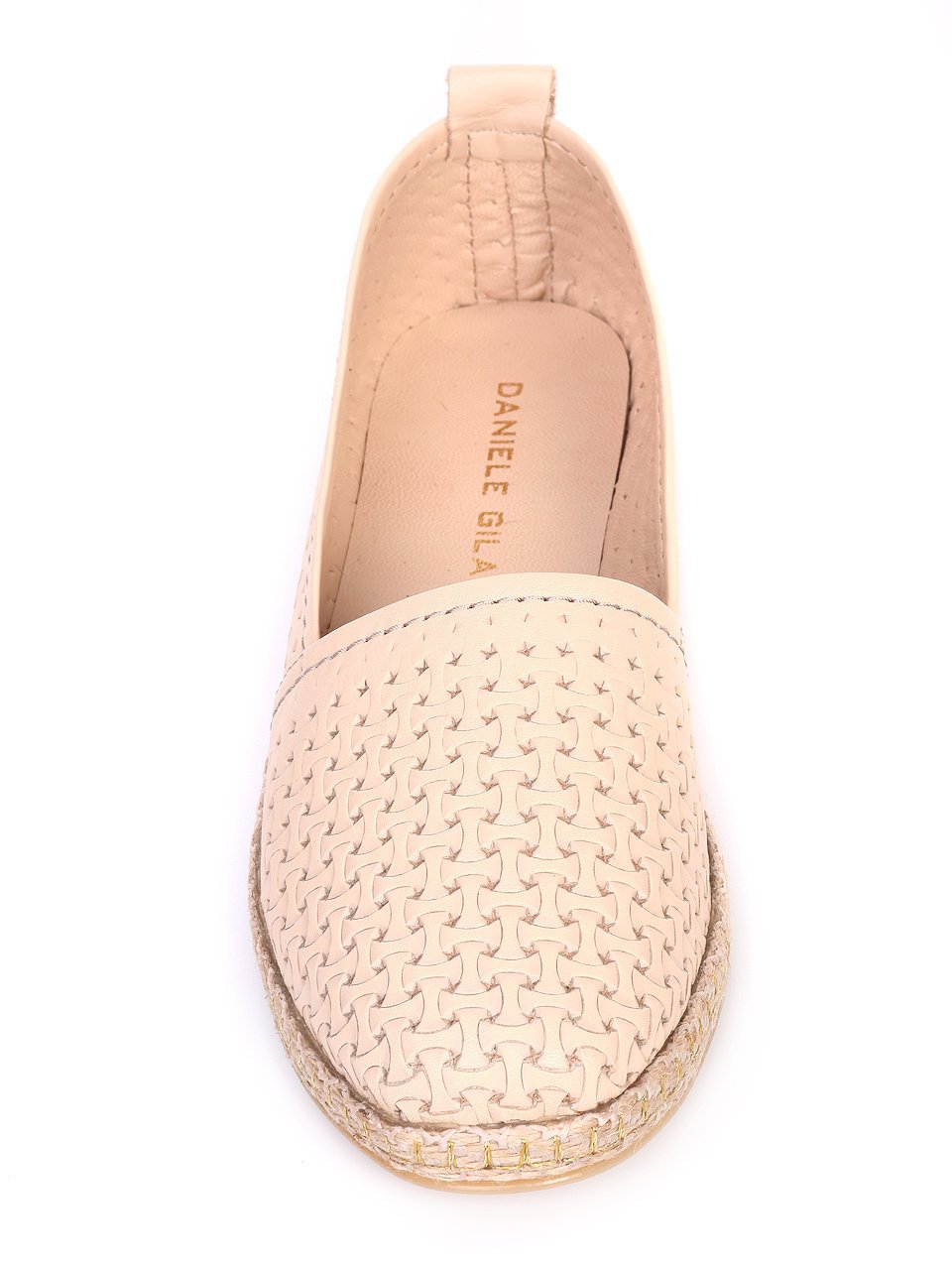 Ежедневни дамски обувки от естествена кожа 3AT-17575 beige