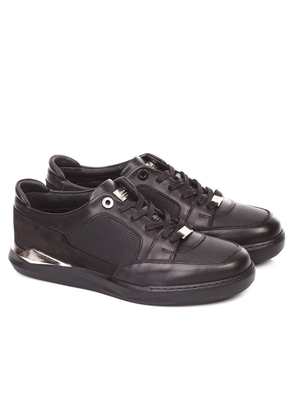 Ежедневни мъжки обувки от естествена кожа 7K0249-312 black