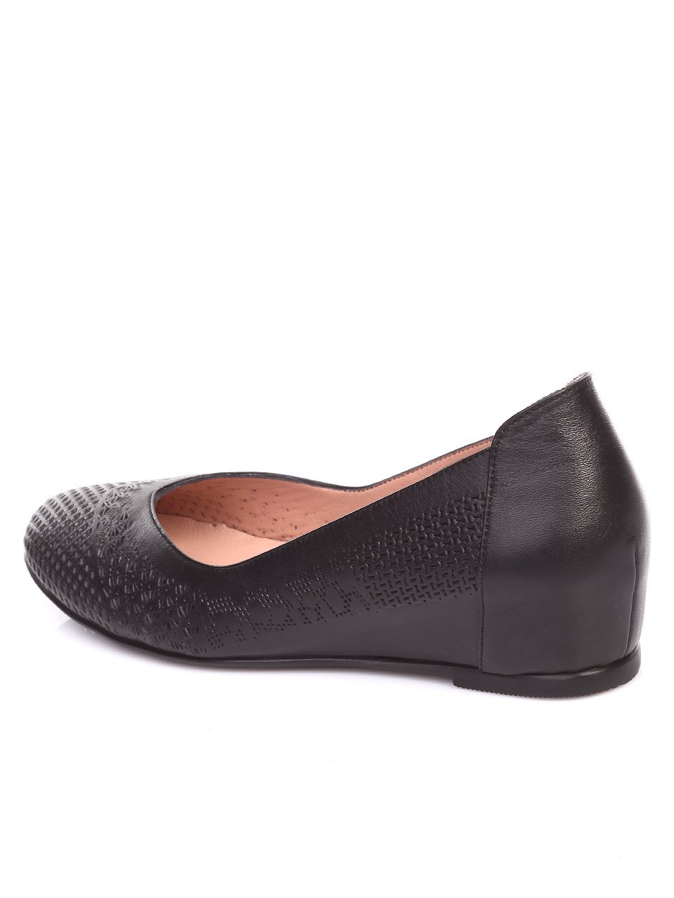 Ежедневни дамски обувки от естествена кожа 3AT-17570 black