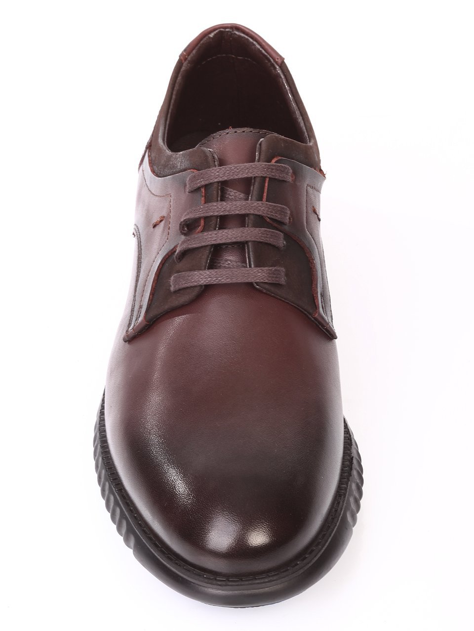 Спортно-елегантни мъжки обувки от естествена кожа 7AT-171206 red