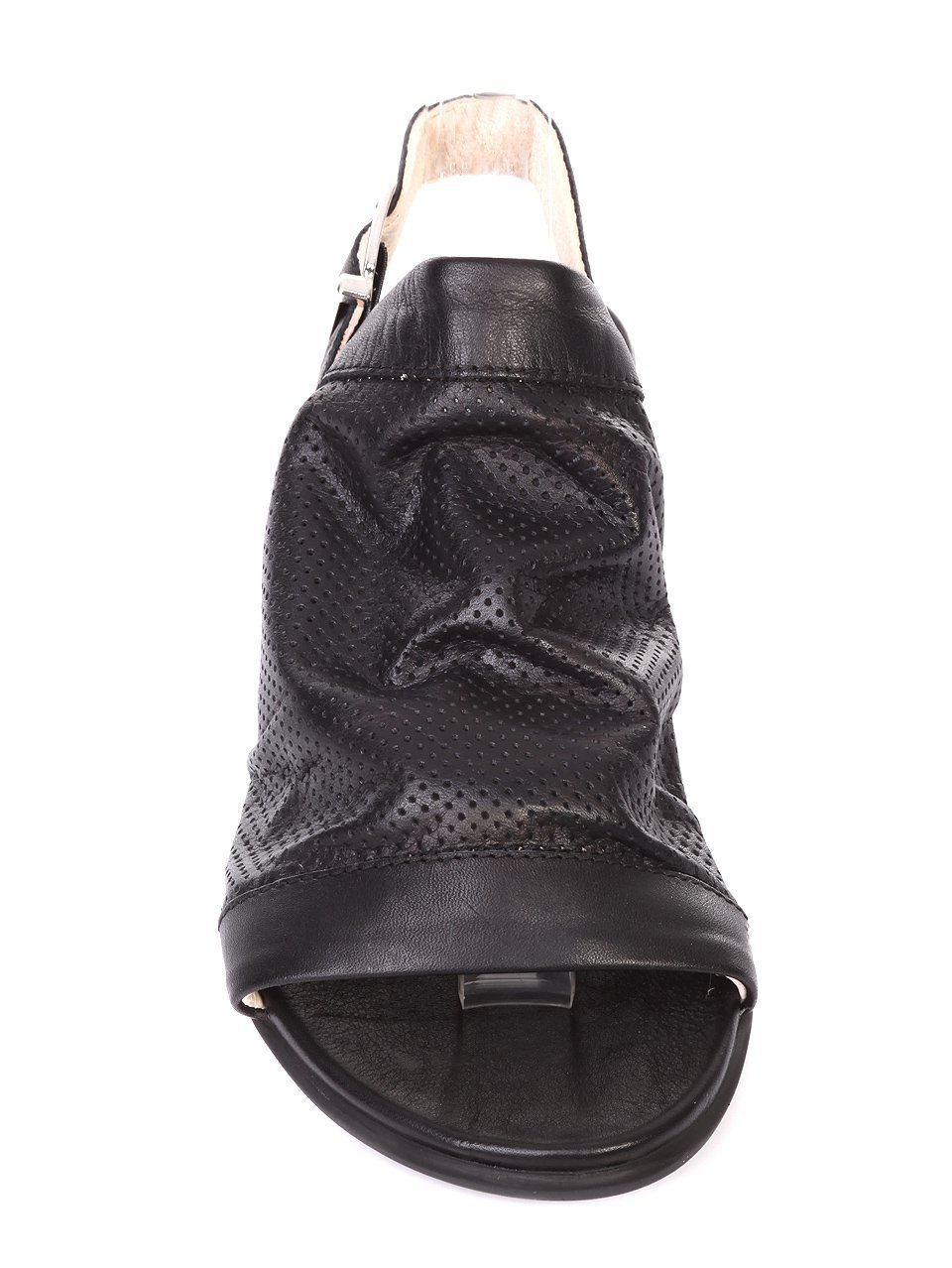 Ежедневни дамски сандали от естествена кожа 4AB-18503 black