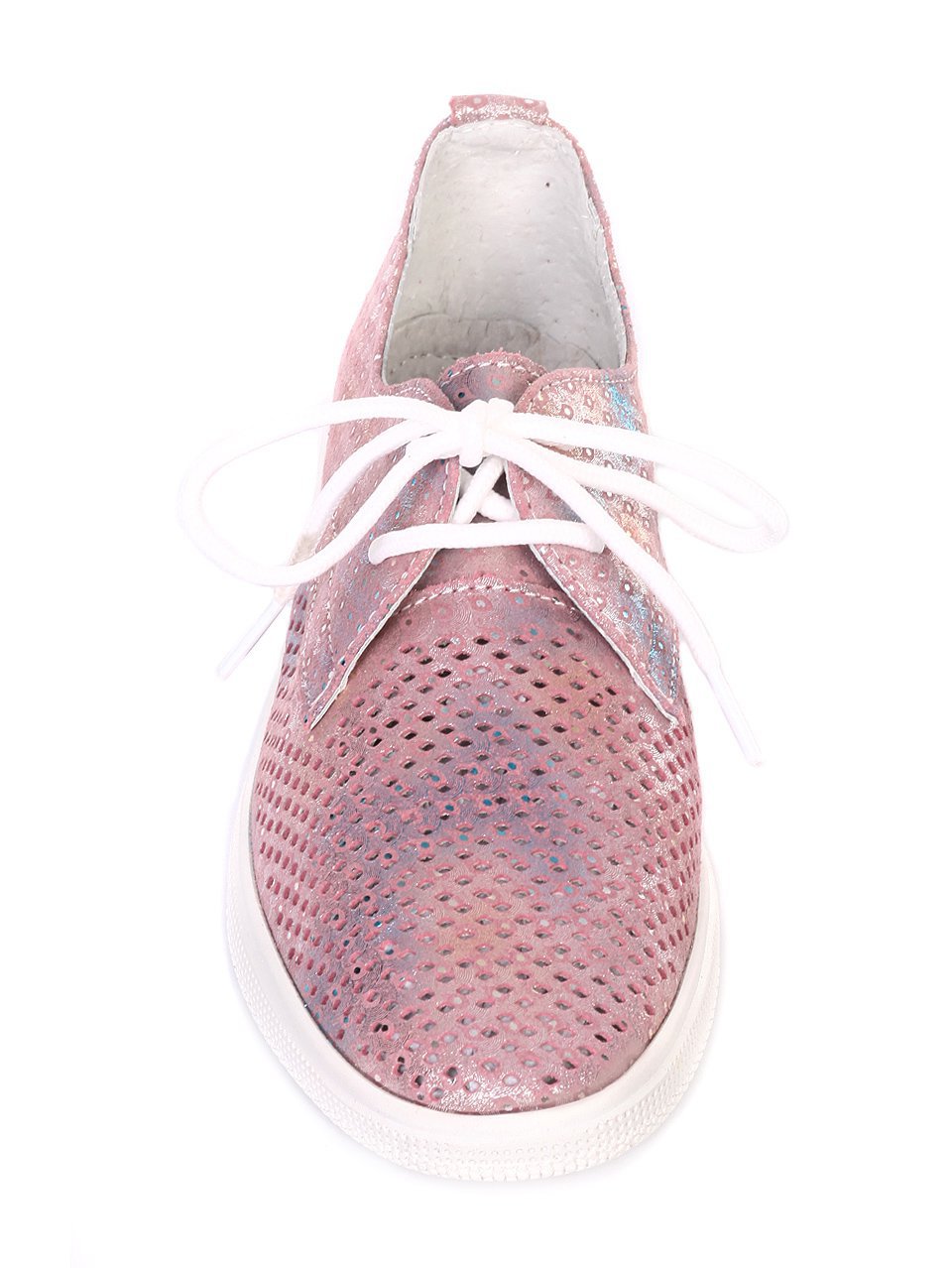 Ежедневни дамски обувки от естествен велур 3AF-18043 pink