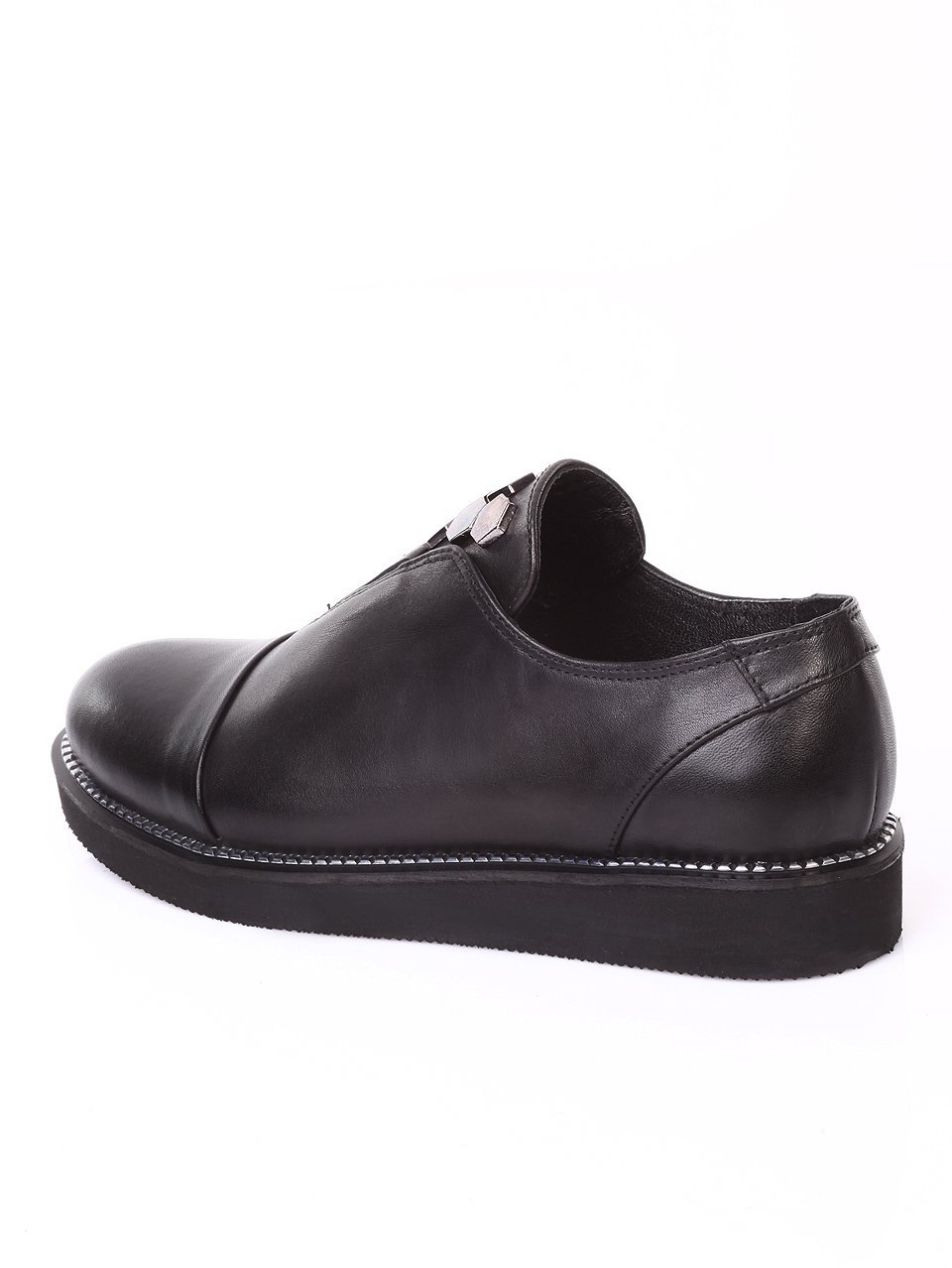 Ежедневни дамски обувки от естествена кожа 3AT-171172 black