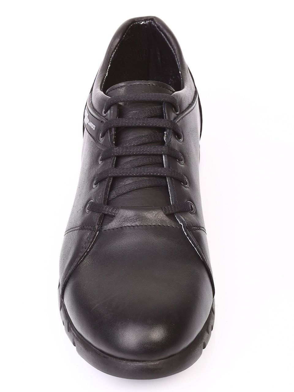 Ежедневни мъжки обувки от естествена кожа в черно 7AT-171197 black