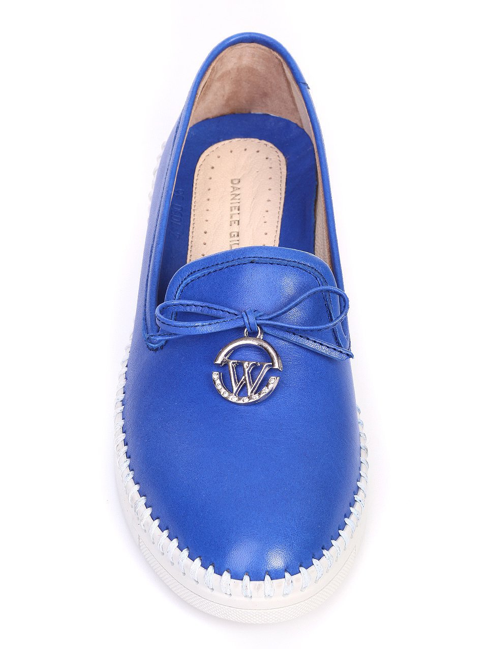 Ежедневни дамски обувки от естествена кожа 3AT-17637 blue